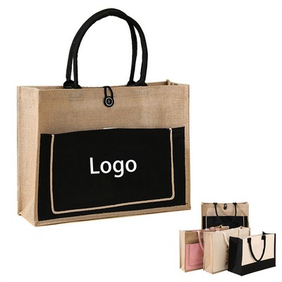 Burlap Handheld Gift Bag