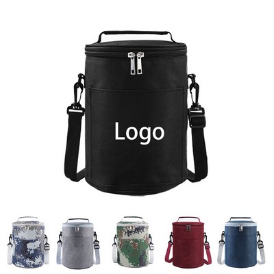 Oxford Cloth Bento Cylindrical Lunch Bag