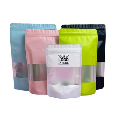 Durable Aluminum Foil Resealable Stand Up Pouch