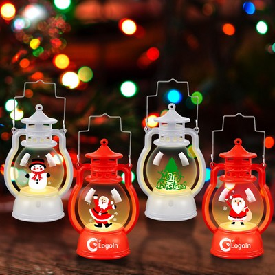 Christmas Santa Snowman Xmas Tree Night Lamp LED Lantern