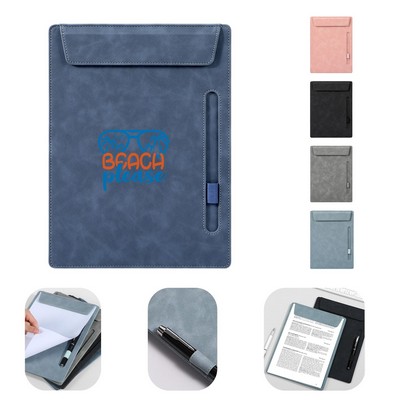 PU Leather Magnetic Clipboard