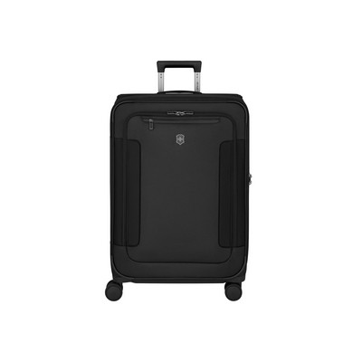 Werks Traveler 7.0, Medium Case, 8-Wheel Softside Expandable Travel Case, Black