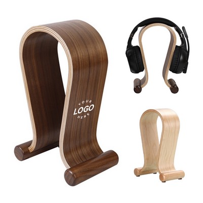 Wood Arch Headphone Stand