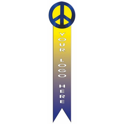 Peace Sign Bookmark w/ Black Back