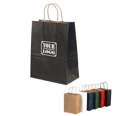 Natural Kraft Paper Shopper Tote Bag