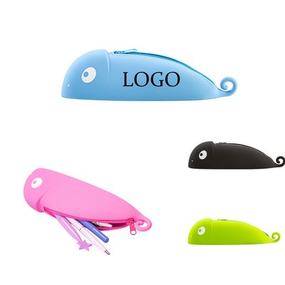 Silicone Lizard Pencil Case