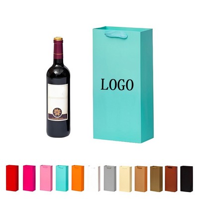Two-bottle Wine Paper Tote Bag