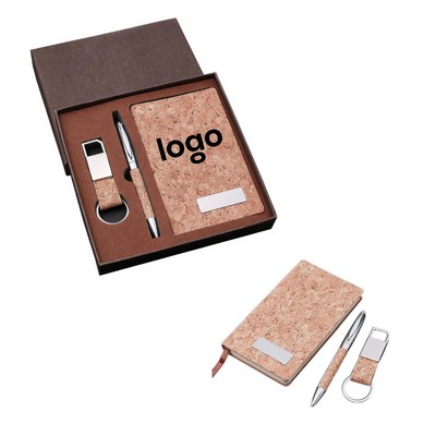 Custom Notebook with Cork Wood Cover