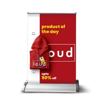 8.27" x 11.69" Table Retractable Banner Kit/Product Bundle