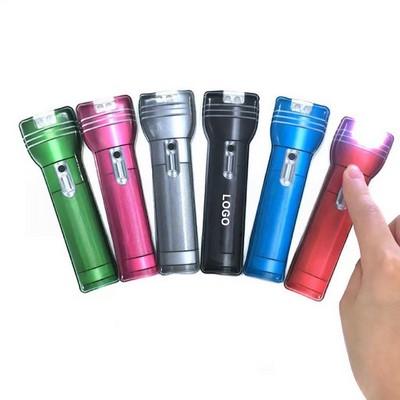 5'' PVC Ultra Thin Refrigerator Magnetic Led Flat Flashlight W/Magnet