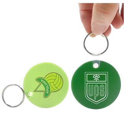 Round Shape PVC Key Chain