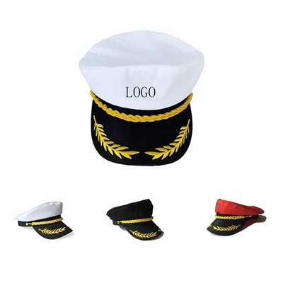 Vintage Sailor Captain Hat(Ocean)