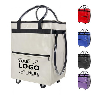 Foldable Rolling Practical Shopping Tote