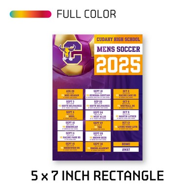 5.00" x 7.00" Schedule & Calendar Magnet