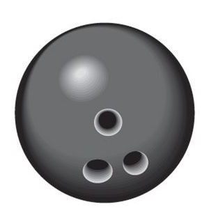Gray Bowling Ball Lapel Pin