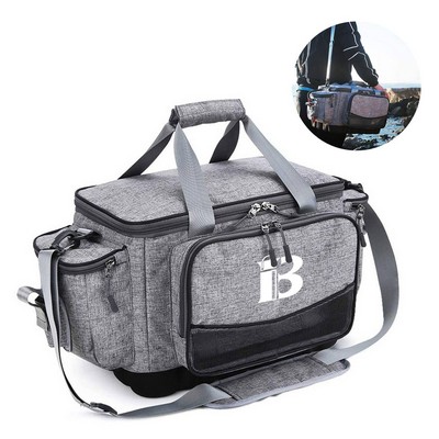 Large Capacity Polyester Waterproof Fishing Tackle Bag
