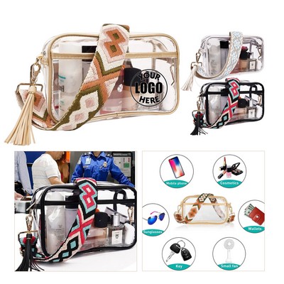 Crossbody Bag with Woven Strap