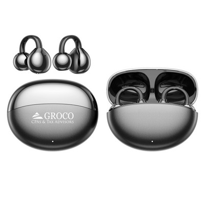 Clip on Earbuds,Open Ear Earbuds Wireless Bluetooth Lightweight Open Ear Headphones