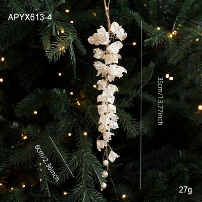 Transparent Acrylic Crystal Icicle and Grape Cluster Hanging Ornament