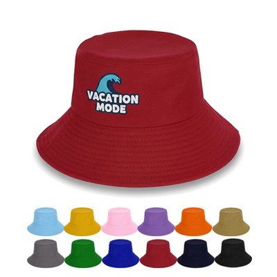 Packable 100% Cotton Wide Brim Sun Hat