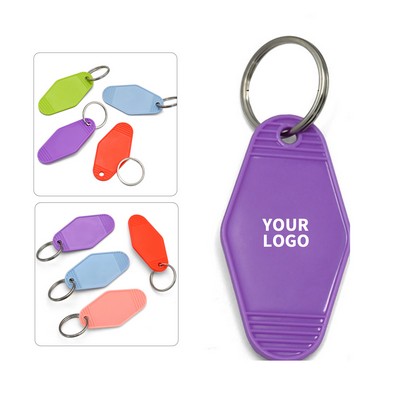 Rhombus Shaped Vintage Motel Key Tag