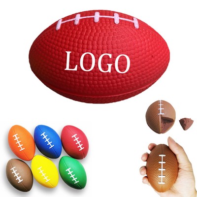 Rugby Shape PU Foam Stress Reliever Ball