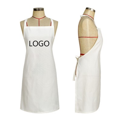 Stain-resistant Polyester White Apron