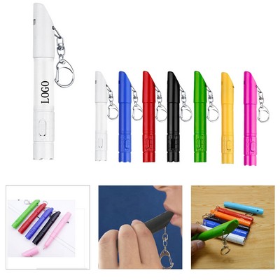 LED Whistle Pen with Lanyard