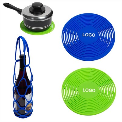 2-In-1 Silicone Wine Bottle Carrier