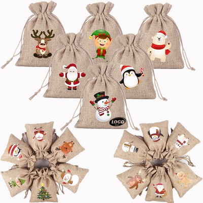 Christmas Burlap Bags
