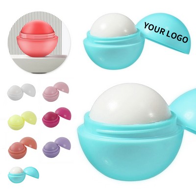Round Lip Balm Ball Twist Open
