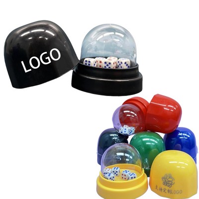 Transparent Lid Dice Cup-Entertainment Shaker for Dice Game