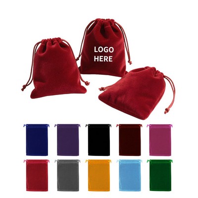 Soft Velvet Drawstring Gift Pouches