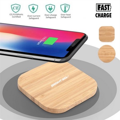 Eco Bamboo Wireless Charging Pad