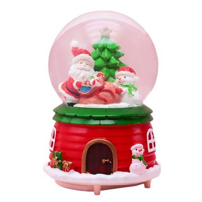 Santa Snow Globe Decor Without Music