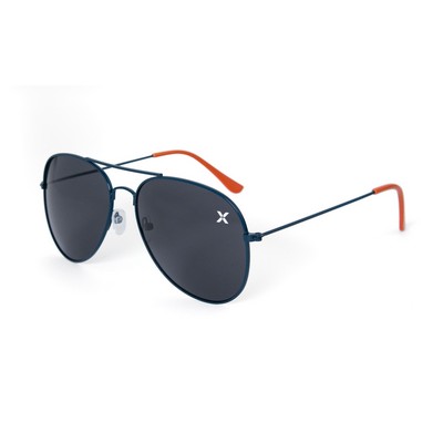 Solid Color Frame with PMS Ear Pieces Aviator Sunglasses