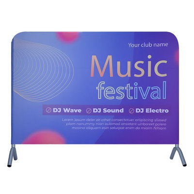 Custom Double-Sided Barrier Cover – Full Color Event Fence Wrap