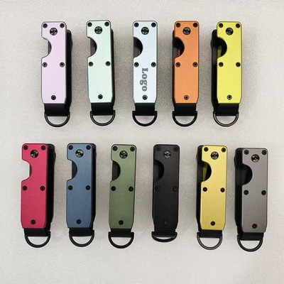 Aluminum Alloy Metal Key Organizer Keychain Holder