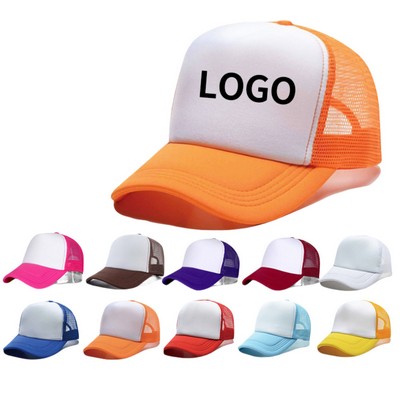 Adjustable Mesh Cotton Baseball Cap Trucker Cap