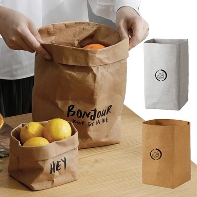 Washable kraft Paper Bag