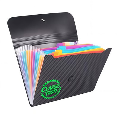 13-Pocket A4 Accordion File Folder With Elastic Closure