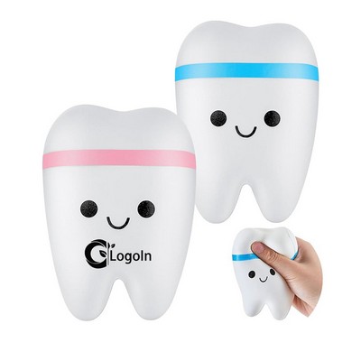 Jumbo Tooth Stress Ball Slow Rising Fake Tooth Anxiety Relieve Toy Dental Toys