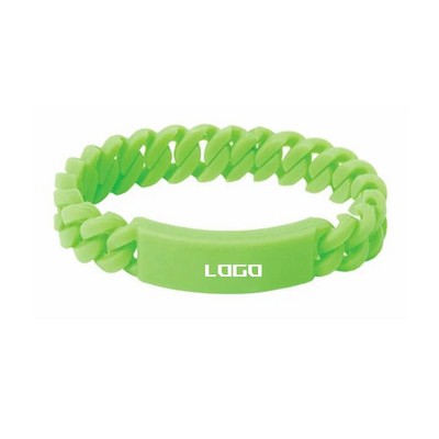 Twist silicone bracelets