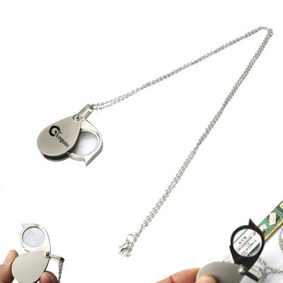 Lens Necklace 10X Magnifier Inspection Glass Pendant Fashion Jewelry