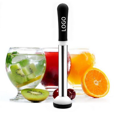 304 Stainless Steel Cocktail Muddler With Non-Slip Handle