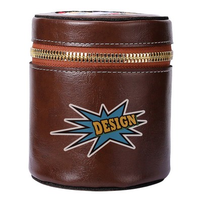 A Fashionable Retro PU Organizer Bag