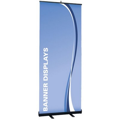 31" x 78" Retractable Banner Stand with Vinyl Banner - Full Color Print