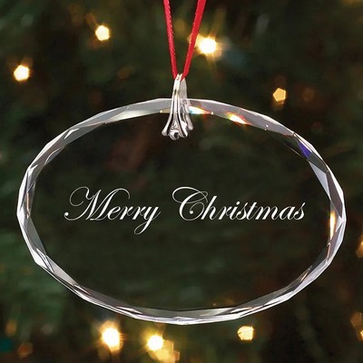 Oval Crystal Ornament