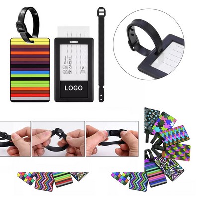 Soft PVC Custom Luggage Tag Holders