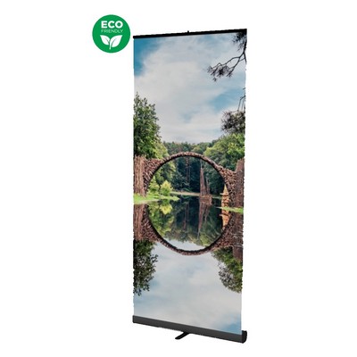 40" x 92" Eco-Friendly Retractable Banner Stand - Dye Sublimation Print